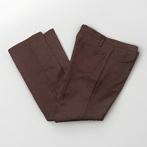 Vintage 70s Levi's Dacron‎ Pants Mens 32x30 Made In USA Black Gold Tab NWOT